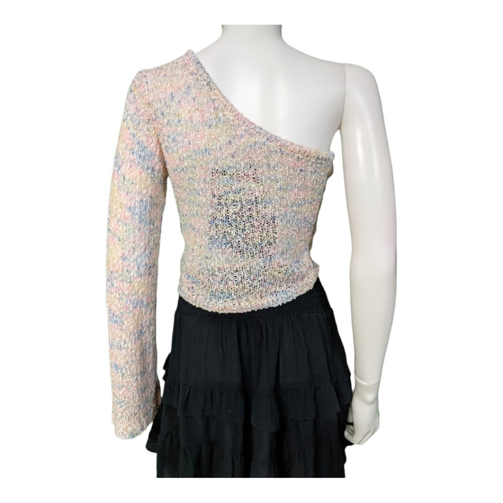 Le Lis Collection One Shoulder Ruched Top Multi S - Picture 4 of 12